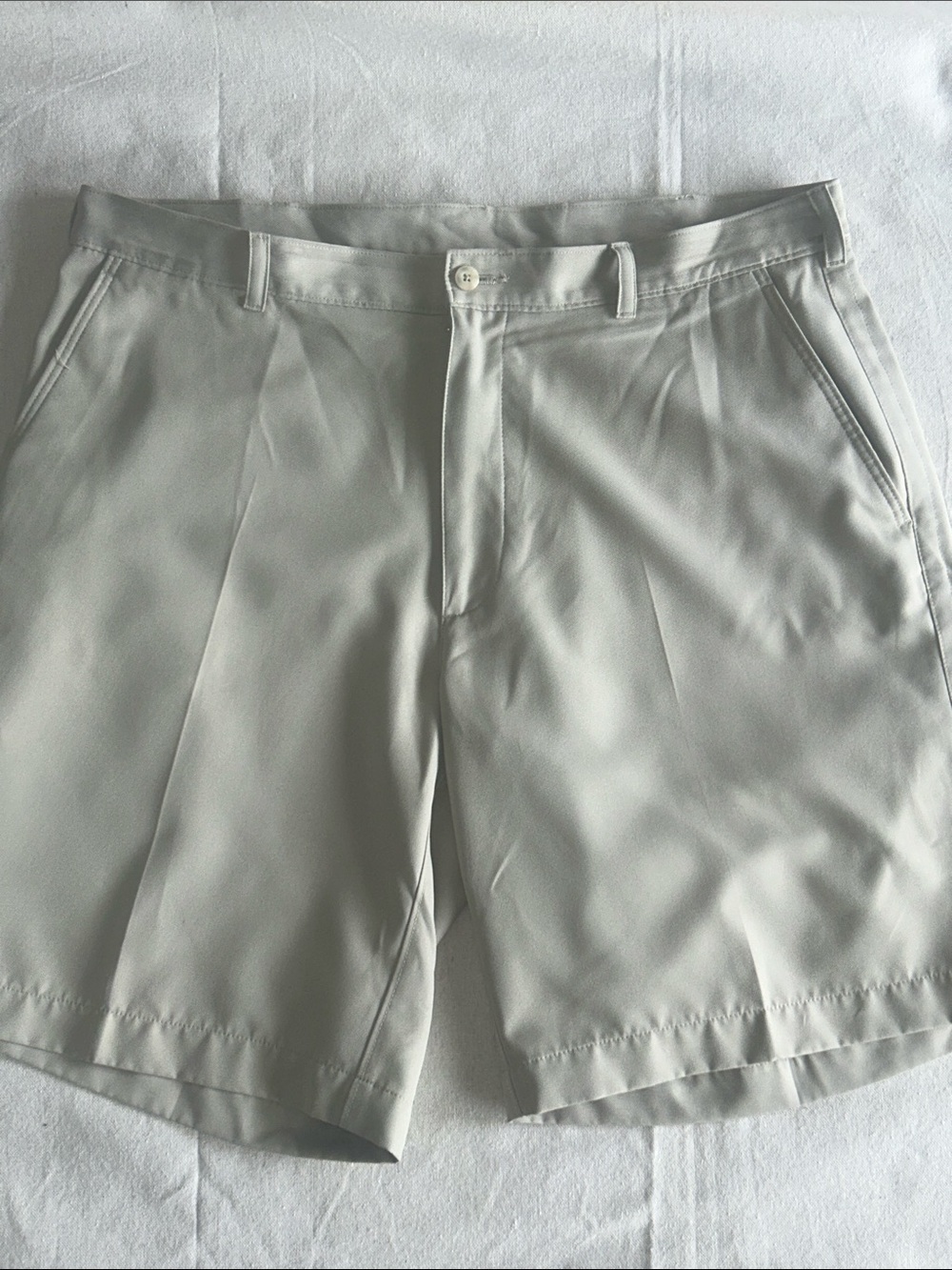 Men's Flat Front Khaki Shorts - Lightweight Everyday Comfort (M-1)